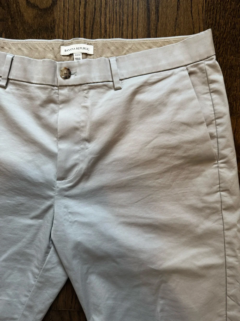 Banana Republic Slim Core Temp Pant Light Gray 35x32